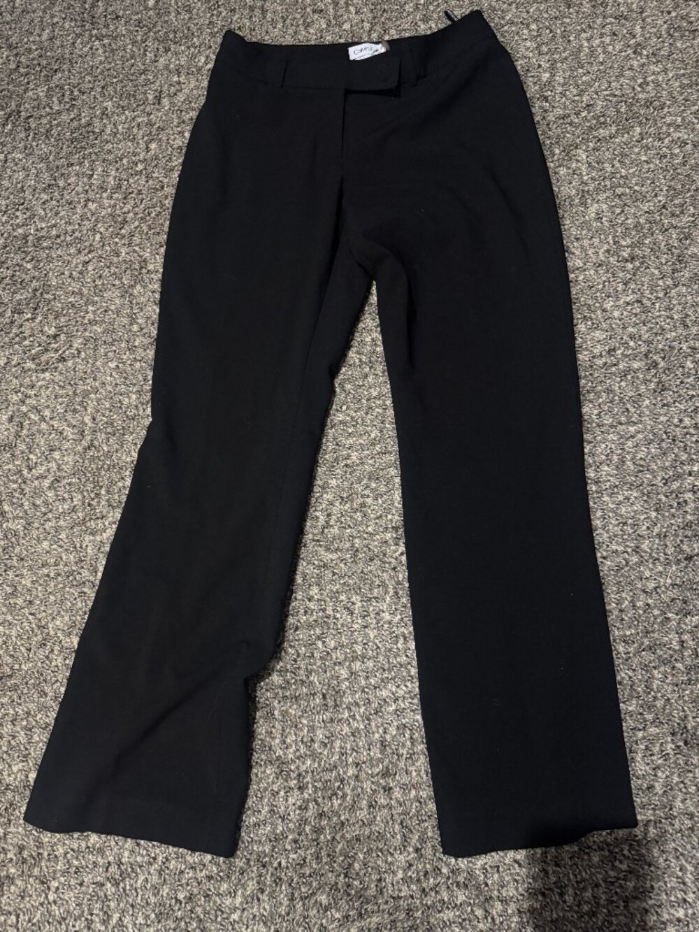 Calvin Klein Curvy Fit black dress pants with a sleek
